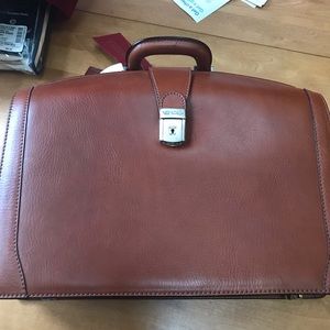 Bosca fine leather briefcase NWT